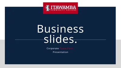 Business slides. Corporate PowerPoint Presentation