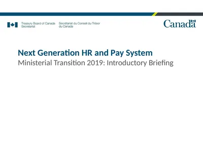 Next Generation HR and Pay System Ministerial
