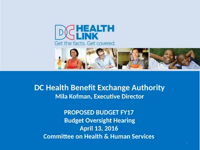 DC Health Benefit Exchange Authority Mila Kofman,