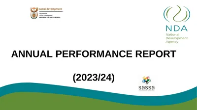 Annual performance REPORT (2023/24) PURPOSE The