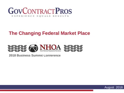 The Changing Federal Market Place 2018 Business