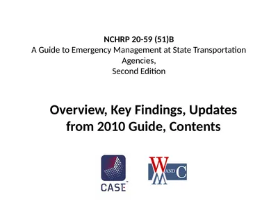 NCHRP 20-59 (51)B A Guide to Emergency Management
