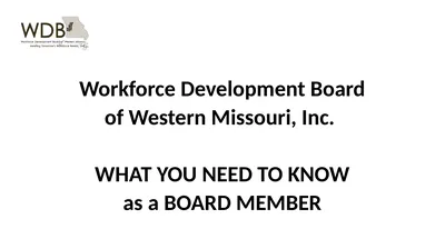 Workforce Development Board of Western Missouri,