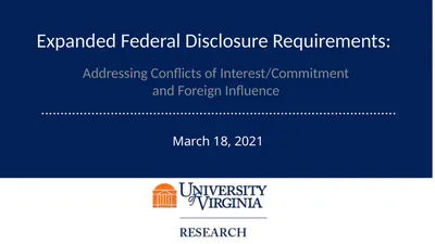 March 18, 2021 Expanded Federal Disclosure