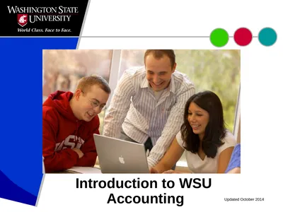 Introduction to WSU Accounting Updated October