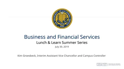 Business and Financial Services Lunch & Learn