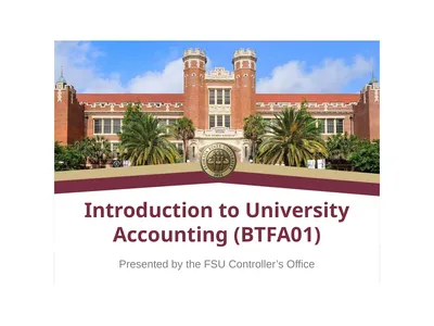Introduction to University Accounting (BTFA01)