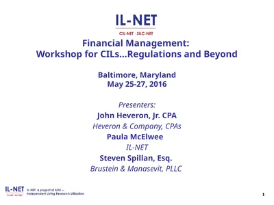 1 Financial Management: Workshop for