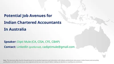 Potential Job Avenues for Indian Chartered