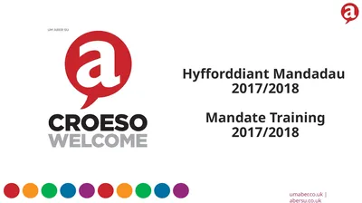 Hyfforddiant Mandadau 2017/2018 Mandate Training