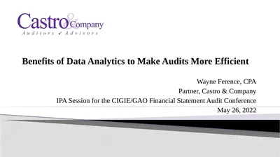 Benefits of Data Analytics to Make Audits More