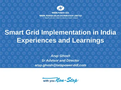 Smart Grid Implementation in India Experiences and