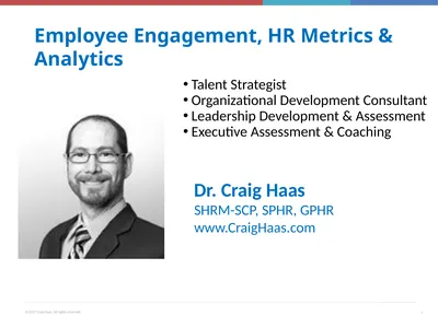 Employee Engagement, HR Metrics & Analytics Talent