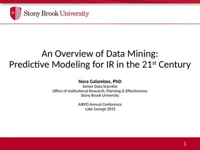 An Overview of Data Mining: Predictive Modeling