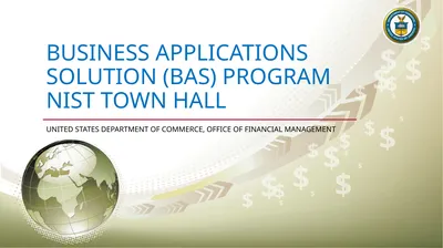Business Applications Solution (BAS) program NIST
