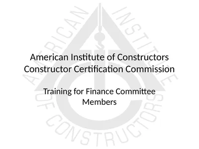 American Institute of Constructors Constructor