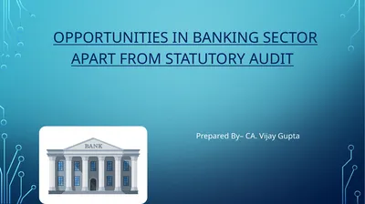 OPPORTUNITIES IN BANKING SECTOR APART FROM
