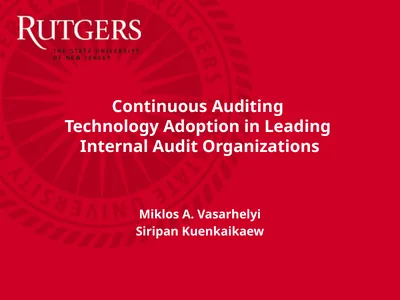 Continuous Auditing Technology Adoption in Leading