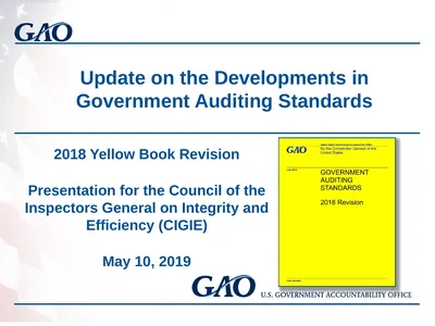 Update on the Developments in Government Auditing