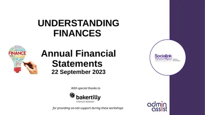 UNDERSTANDING FINANCES Annual Financial Statements