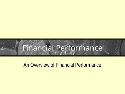 Financial Performance An Overview of Financial