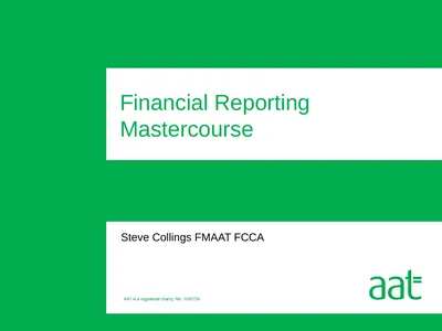 Steve Collings FMAAT FCCA Financial Reporting