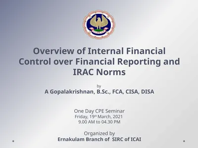 Overview of Internal Financial Control over