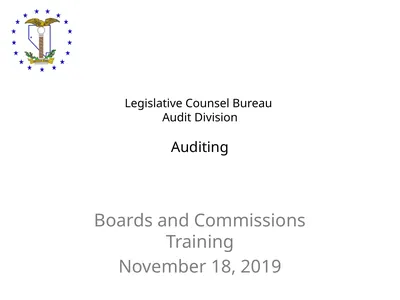 Legislative Counsel Bureau Audit Division Auditing