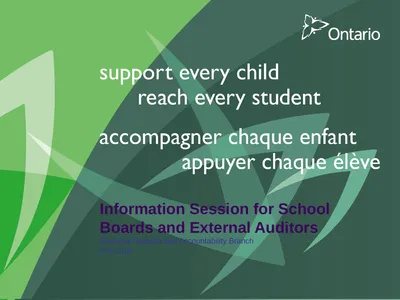 Information Session for School Boards and External