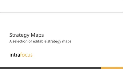 Strategy Maps A selection of editable strategy