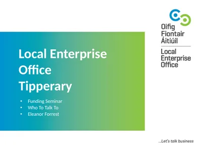 Local Enterprise Office Tipperary Funding Seminar