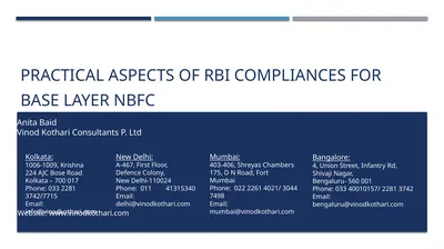 Practical aspects of RBI Compliances for Base