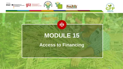 MODULE 15 Access to Financing Learning Objectives