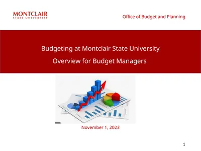 Budgeting at Montclair State University Overview