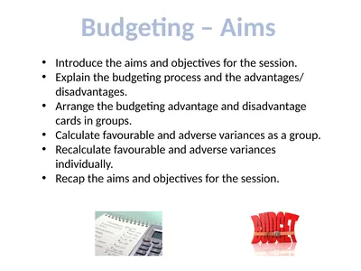 Introduce the aims and objectives for the session.