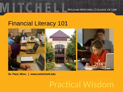 Financial Literacy 101 Back to the Basics