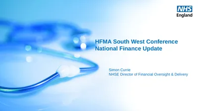 HFMA South West Conference National Finance Update