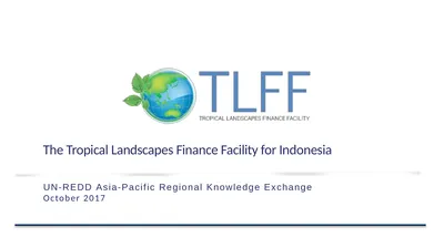 The Tropical Landscapes Finance Facility for