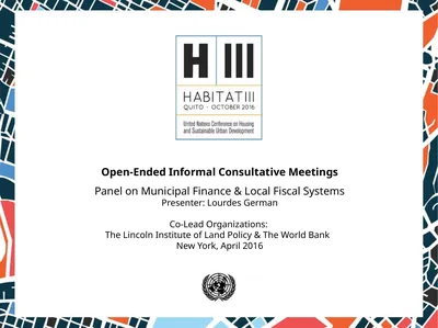 Open-Ended Informal Consultative Meetings Panel on