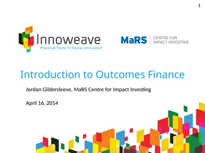 1 Introduction to Outcomes Finance Jordan