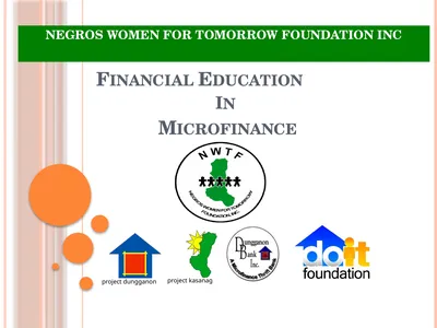 Financial education in microfinance NEGROS WOMEN