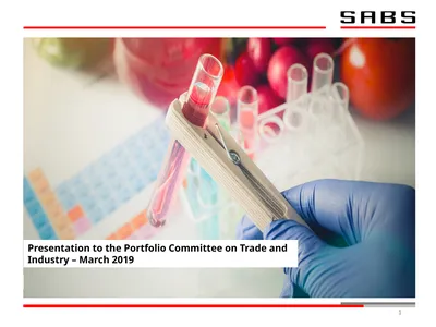 1 Presentation to the Portfolio Committee on Trade
