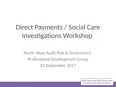Direct Payments / Social Care Investigations