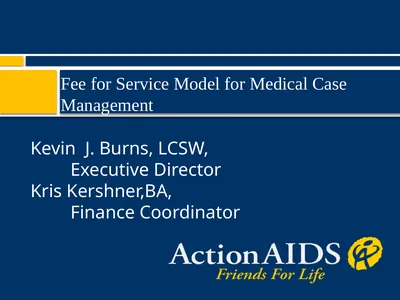 Fee for Service Model for Medical Case Management