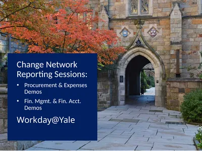 Change Network Reporting Sessions: Procurement &