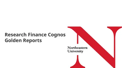 Research Finance Cognos Golden Reports 2 New