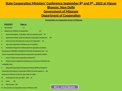State Cooperation Ministers’ Conference September