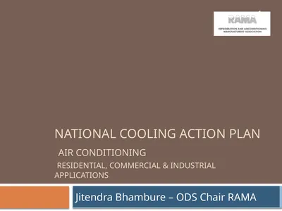 National Cooling action plan Air conditioning