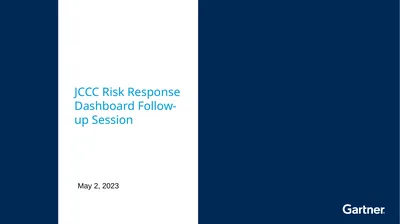 JCCC Risk Response Dashboard Follow-up Session May