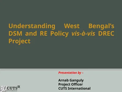 Understanding West Bengal’s DSM and RE Policy